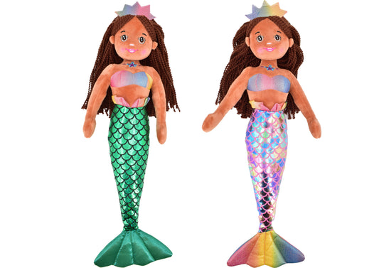 55cm Plush Mermaid Dolls - Choose from 2 Assorted Colors | Perfect Gift for Kids