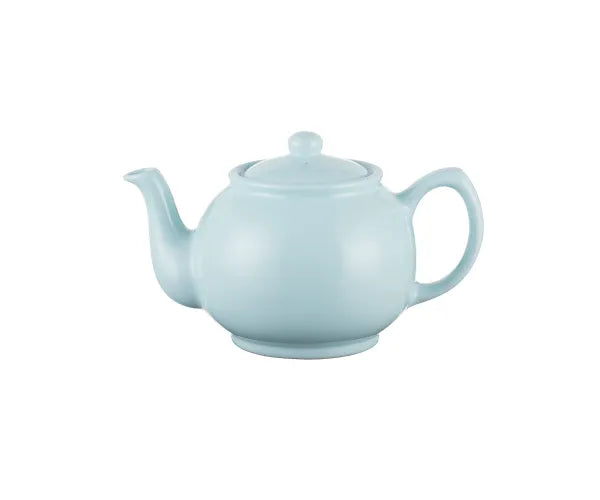 Théière 6 tasses bleu pastel, en céramique élégante pour votre maison