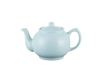 Théière 6 tasses bleu pastel, en céramique élégante pour votre maison