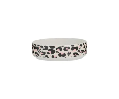 Gamelle pour chat élégante imprimé léopard 13x4cm | Accessoires Premium pour Animaux de Compagnie.