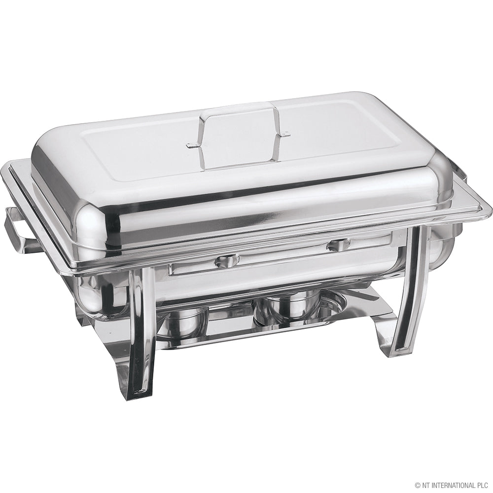 Plat de frottement double en acier inoxydable de 8,5 L pour traiteur élégant