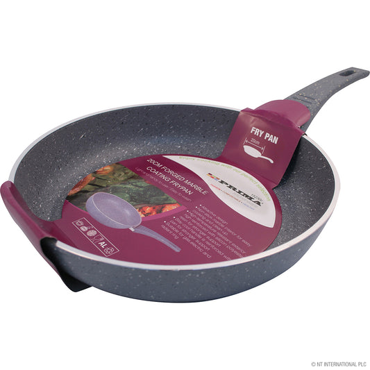 Poêle à frire forgée Premium de 20 cm finition gris élégant avec fond à induction