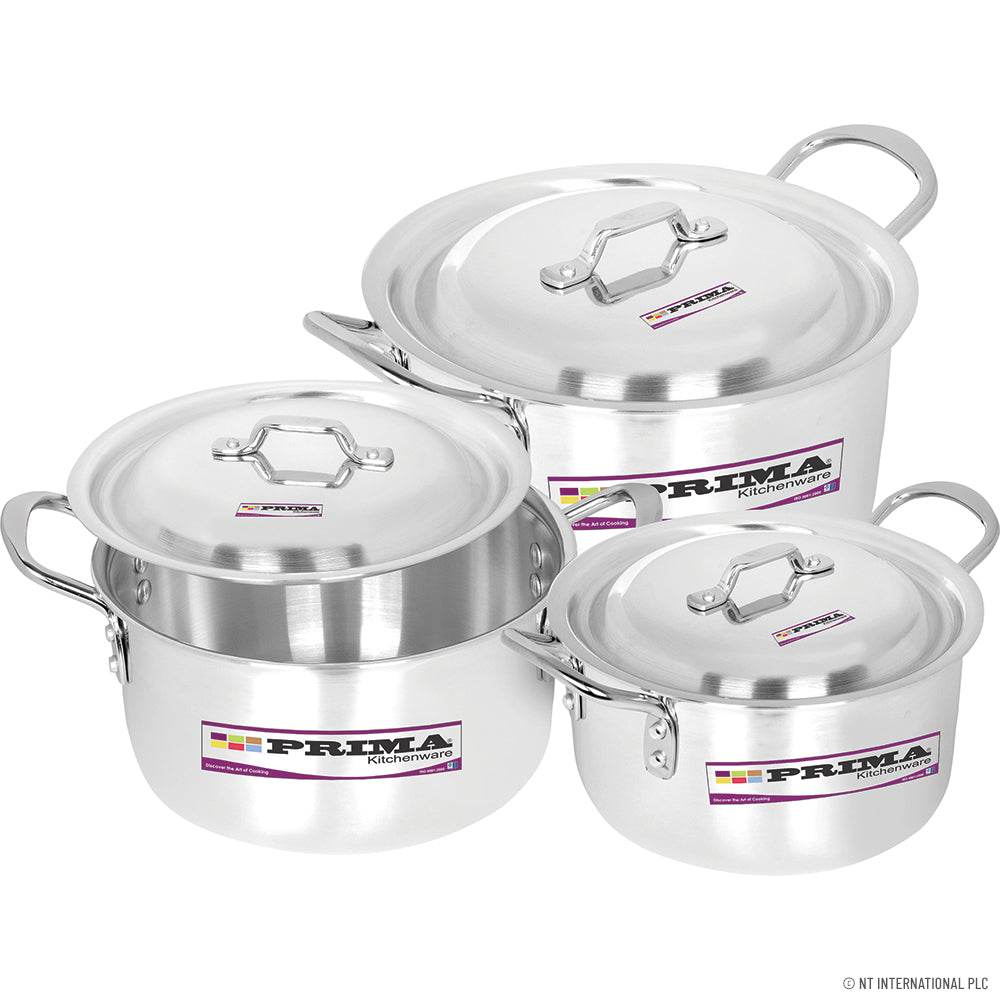 6pc Casserole Set – Versatile 28-33cm Pots with Lids Premium 8-Inch Cookware Collection