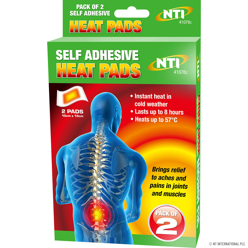 Stay Warm Anywhere with 2pk Self Adhesive Heat Pads.