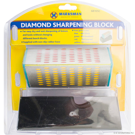 4-Sided Diamond Sharpening Block for Knives and Tools