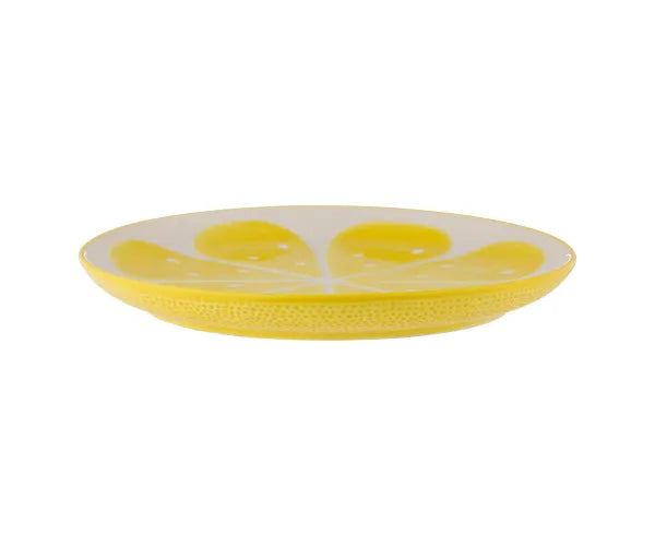 Authentic World Foods : Plat Rond Citron 28cm - Essentiels de la Table Exotique.
