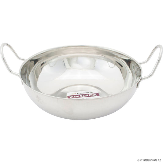 21cm Stainless Steel Balti Dish / Kadai for Exquisite Culinary Delights