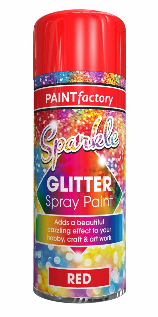 Prestige Finish Glitter Spray in Red 200ml - Sparkle and Shine for DIY Crafts and Projects