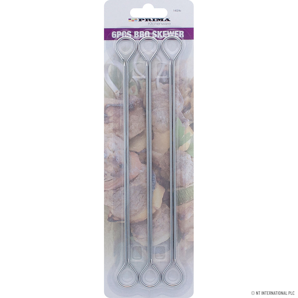 Ensemble de 6 brochettes de barbecue pour un grill parfait en extérieur