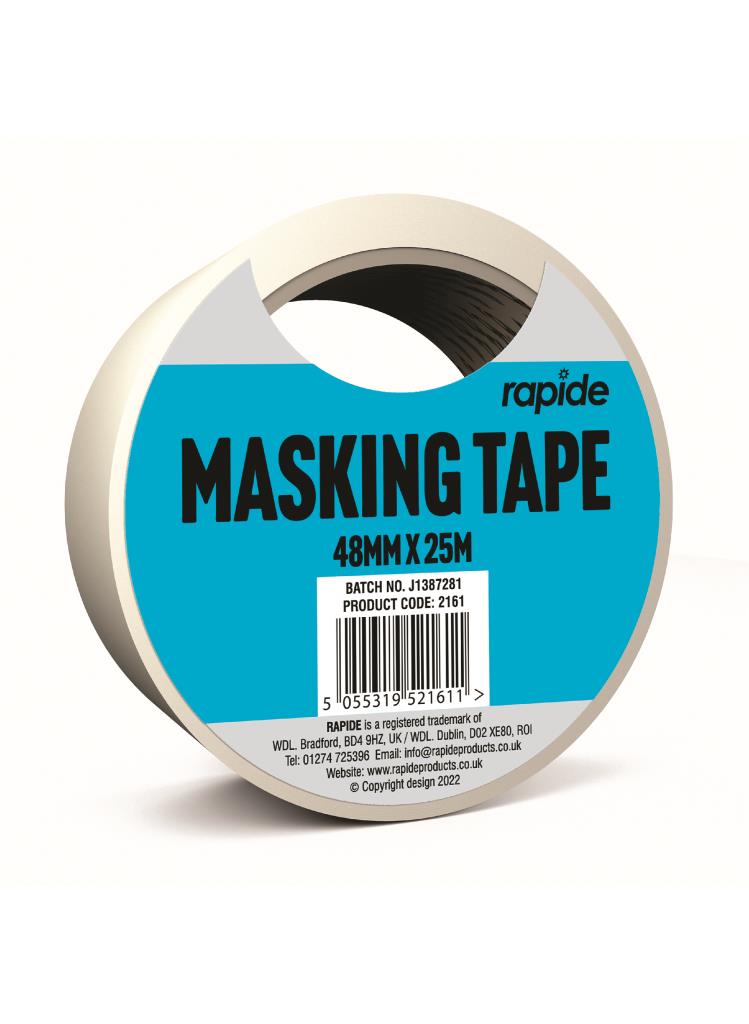 Premium Quality Masking Tape 48MM x 25M - Versatile Adhesive Tape for Painting, Crafting, and DIY Projects