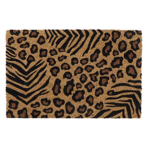 Stylish Latex Coir Animal Print Doormat - 40x60cm.