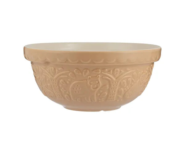 In The Forest S24 Bol mélangeur Ourson Canné 24cm - Charme rustique pour votre cuisine.