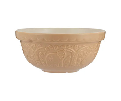 In The Forest S24 Bol mélangeur Ourson Canné 24cm - Charme rustique pour votre cuisine.