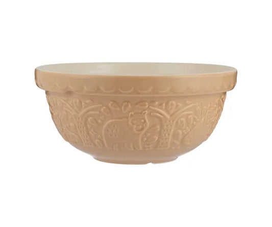 In The Forest S24 Bol mélangeur Ourson Canné 24cm - Charme rustique pour votre cuisine.