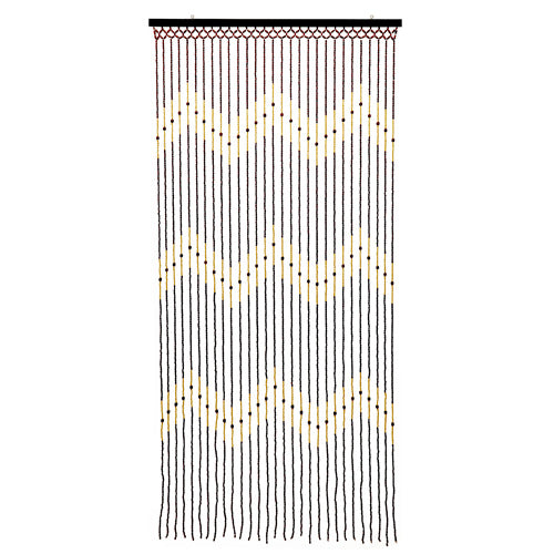 Rideau de porte perlée Toscane - Vagues 90x180cm : Un accent décoratif exquis.