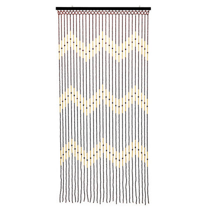 Rideau de porte perlée Toscane - Vagues 90x180cm : Un accent décoratif exquis.