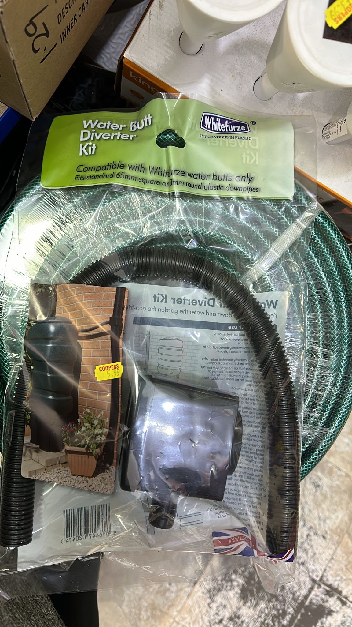 Kit de raccordement efficace pour récupérateur d'eau de pluie