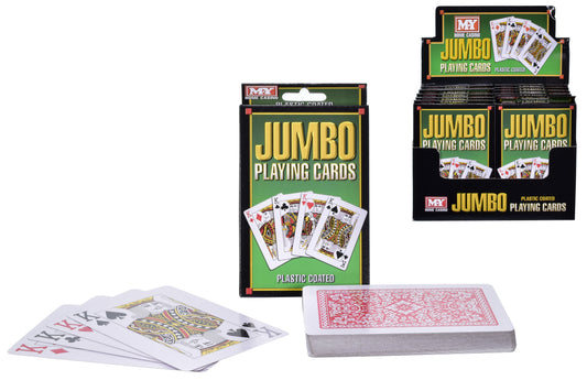 the Best M.Y Plastic Coated Jumbo Playing Cards In Display