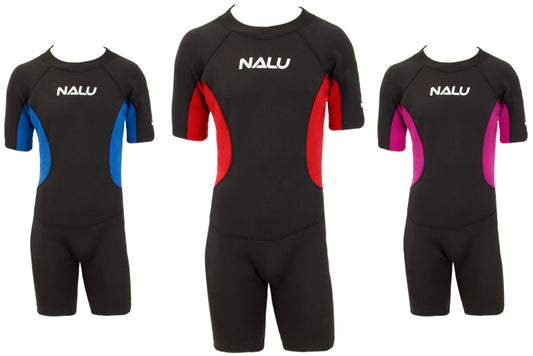 28" Chest Child's Shortie Wetsuit 'Nalu' - Comfortable and Stylish Swimwear for Kids