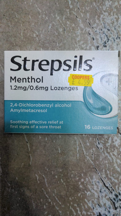 Strepsils Discover Refreshing Menthol Sensation 1.2mg/0.6mg Blend
