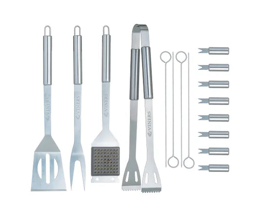 Upgrade Your Grilling Game with Our Everyday 16 Piece BBQ Set.