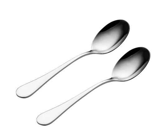 Élégant coffret cadeau de 2 cuillères de service 18/0 | Idéal pour recevoir.