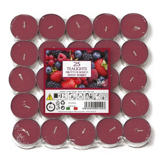 Bougies chauffe-plat baies mélangées Petali x25 : Créez une ambiance parfumée