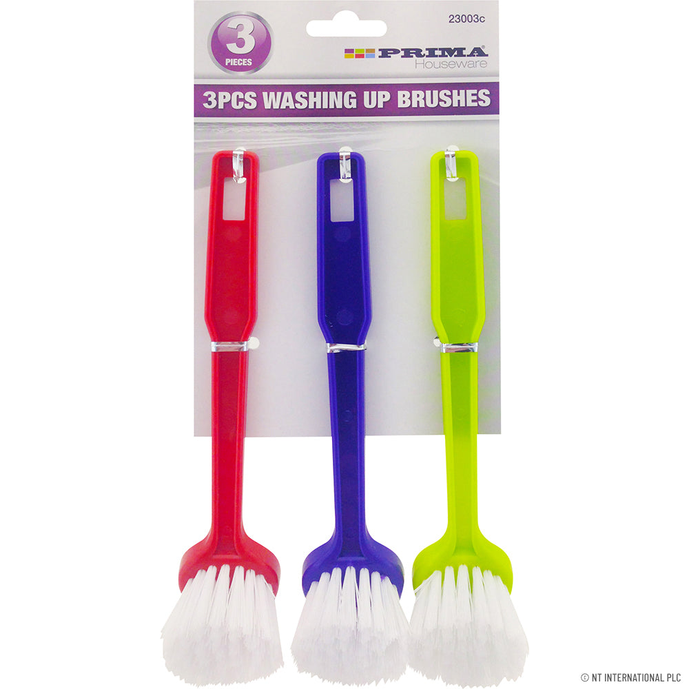 Set de 3 brosses à vaisselle efficaces | Outils de nettoyage de cuisine écologiques.