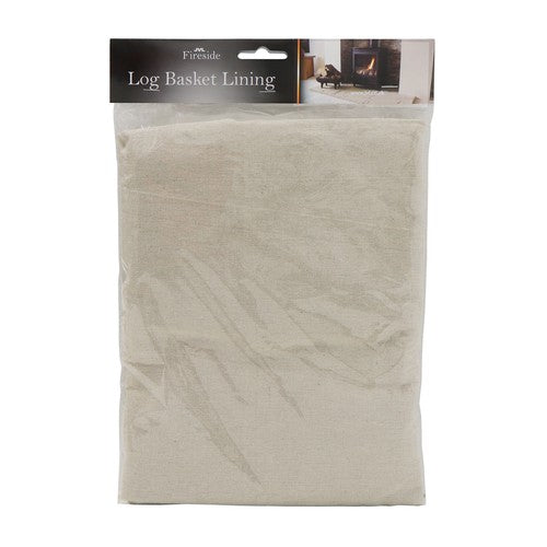 the Large Cotton Log Basket Liner - Natural | Keep Firewood Organized.