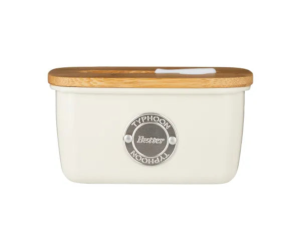 Conservez votre beurre frais avec notre ensemble de rangement et de spatule à beurre Living Cream.