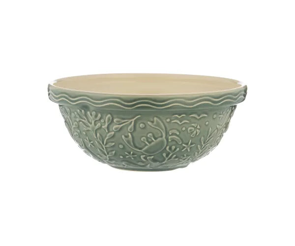 Bol mélangeur Gris Crabe 26 cm Nautique S18 : des ustensiles de cuisine élégants pour une touche côtière.