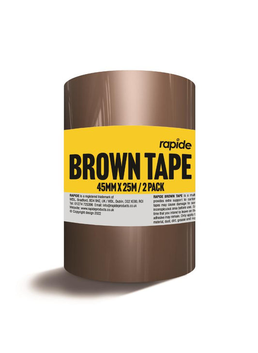 High-Quality Brown Parcel Tape 45mm x 25m 2PK - Secure and Reliable Packaging Solution