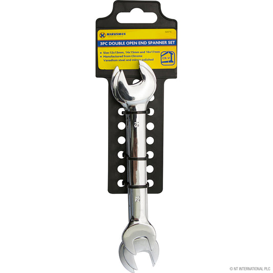 High-Quality 3pc Spanner Set (12x13mm, 14x15mm, 16x17mm) for Precision Work Essential Tools for DIY Enthusiasts