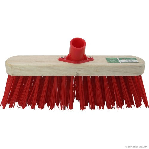 Tête de balai en PVC rigide rouge de qualité supérieure de 30 cm (12 po).