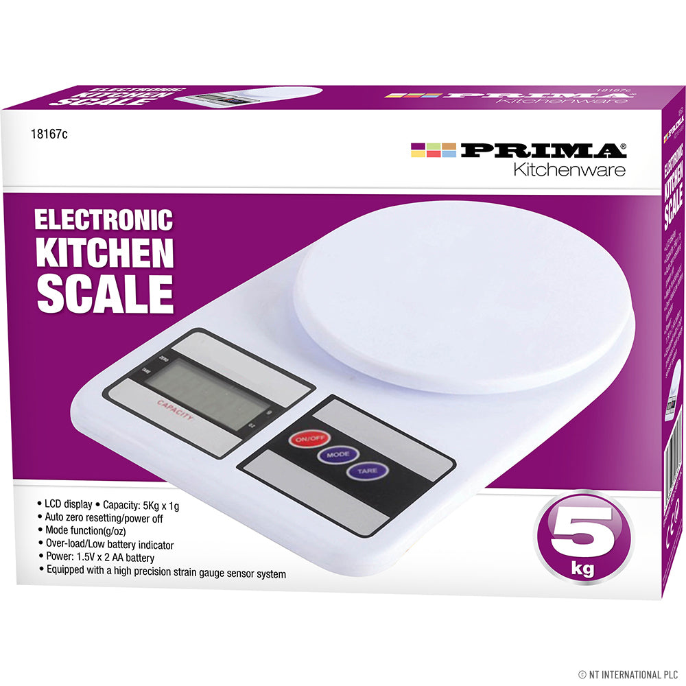 Balance de cuisine électronique précise de 5 kg pour une cuisson de précision.