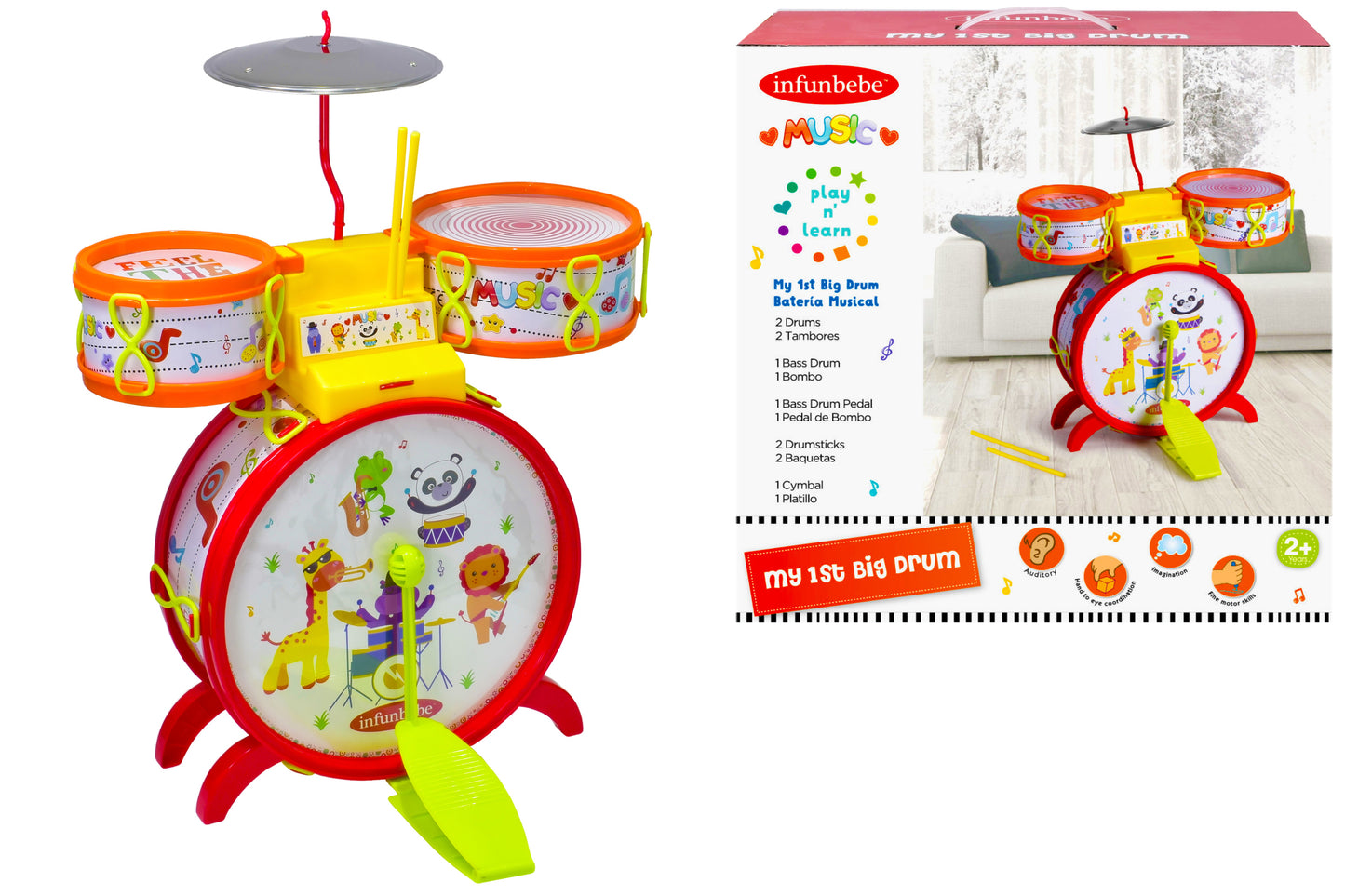 Initiez votre petit musicien à l'amusement avec Ma 1re Grosse Caisse