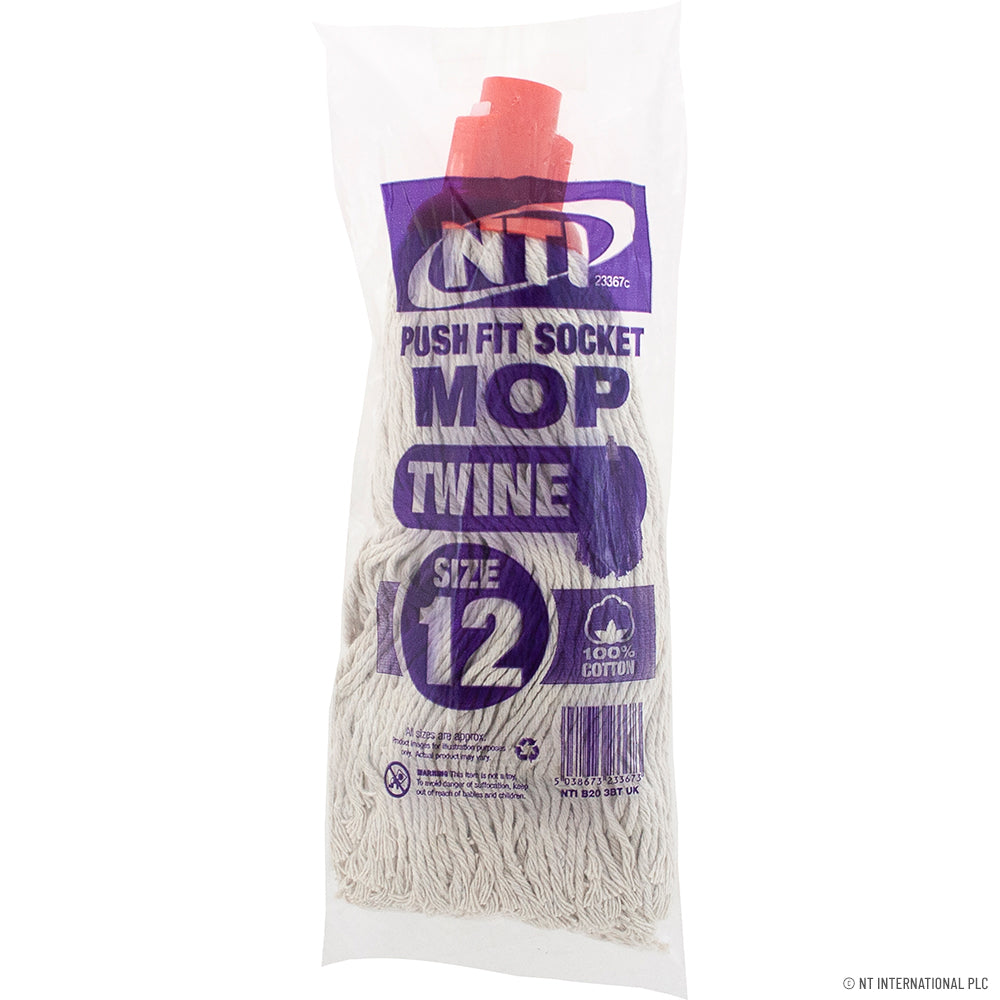 Achetez la meilleure serpillière taille 12, 200g, à franges en plastique – Lot de 6 | Produits de nettoyage de qualité.