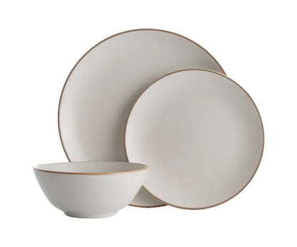 Améliorez votre expérience culinaire avec notre Service de Table Classique Crème 12 pièces.