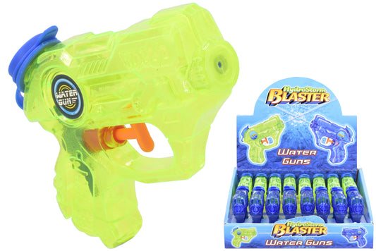 Transparent Water Gun Set in Display Box - 2 Assorted Water Blasters for Outdoor Fun