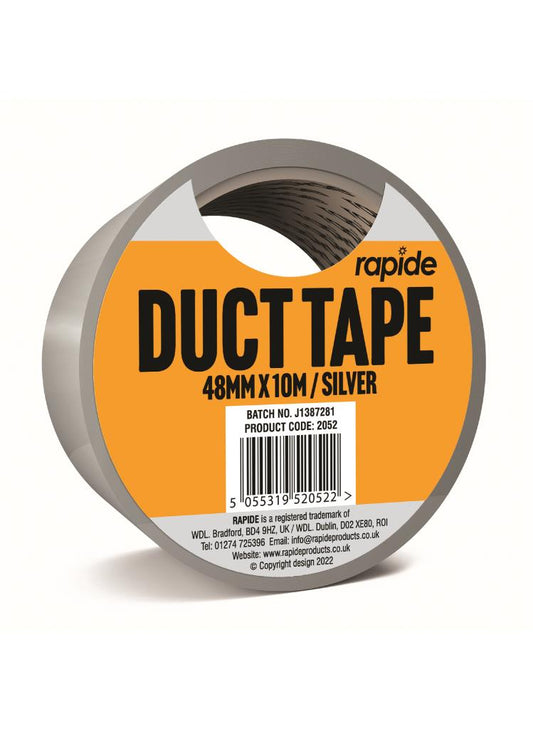 Premium Silver Duct Tape 48MM x 10M - Strong and Reliable Adhesive for Repairs and DIY Projects