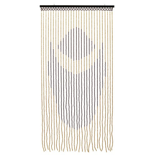 Rideaux de porte perlés Toscane - Motif Lotus | 90x180cm | Décoration bohème unique.