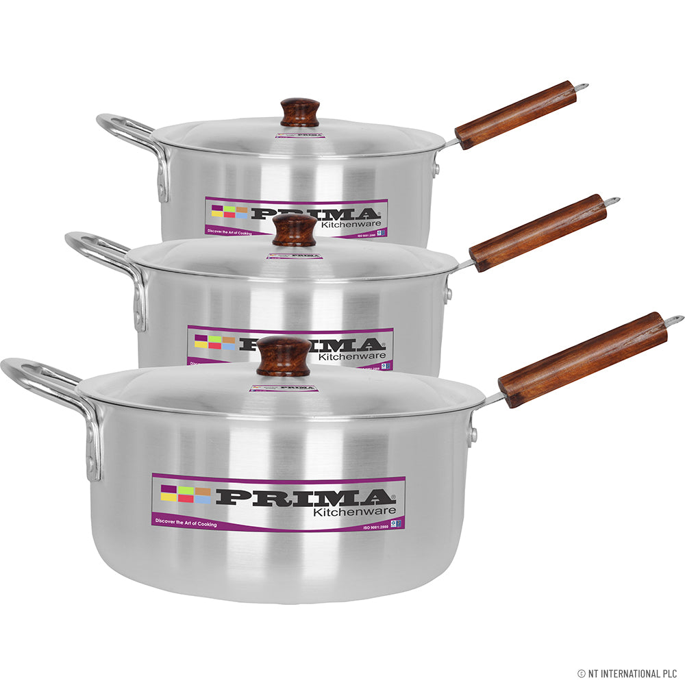 Ensemble de 6 casseroles – Cuisine polyvalente avec couvercles (24-28cm) - Lot de 4 x 6