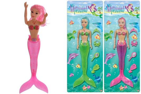 Enchanting Large Mermaid Doll On Blistercard