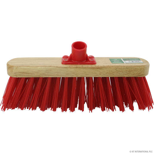 Tête de balai brosse en PVC rigide rouge de qualité supérieure de 30 cm pour un nettoyage efficace du vernis.