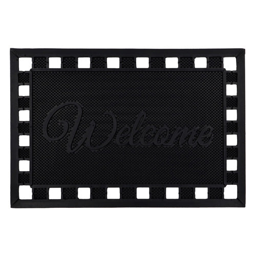 Tapis Grattoir en Caoutchouc Maiva Welcome - Environ 40x60cm | Paillasson Durable pour des Sols Propres.