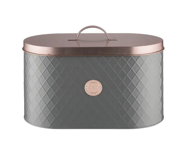 Boîte à pain Henrik avec couvercle en cuivre : Rangement élégant pour votre cuisine.