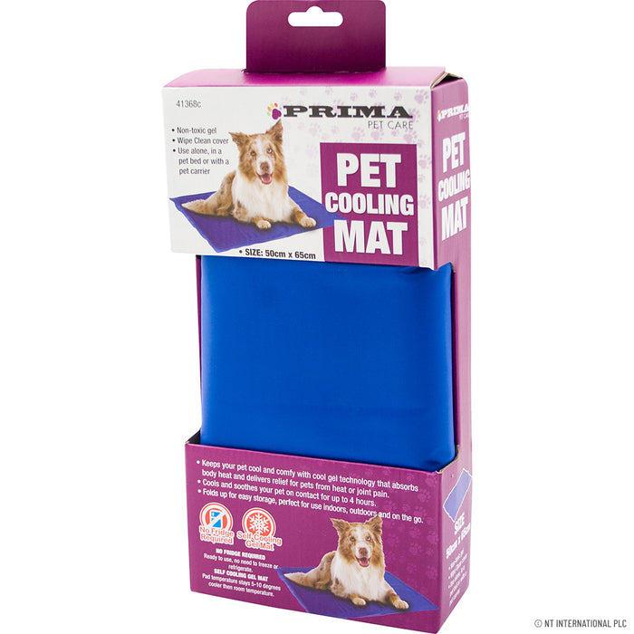 Keep Your Pet Cool with our 50 x 65cm Pet Cooling Mat in Blue.