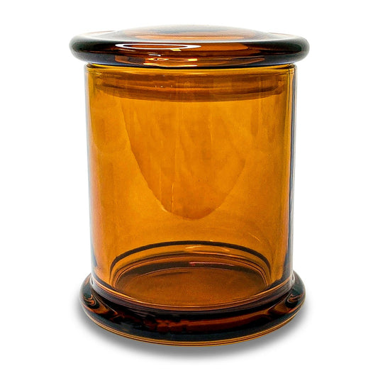 Installez-vous confortablement avec les bougies parfumées de qualité supérieure grand format en verre ambré