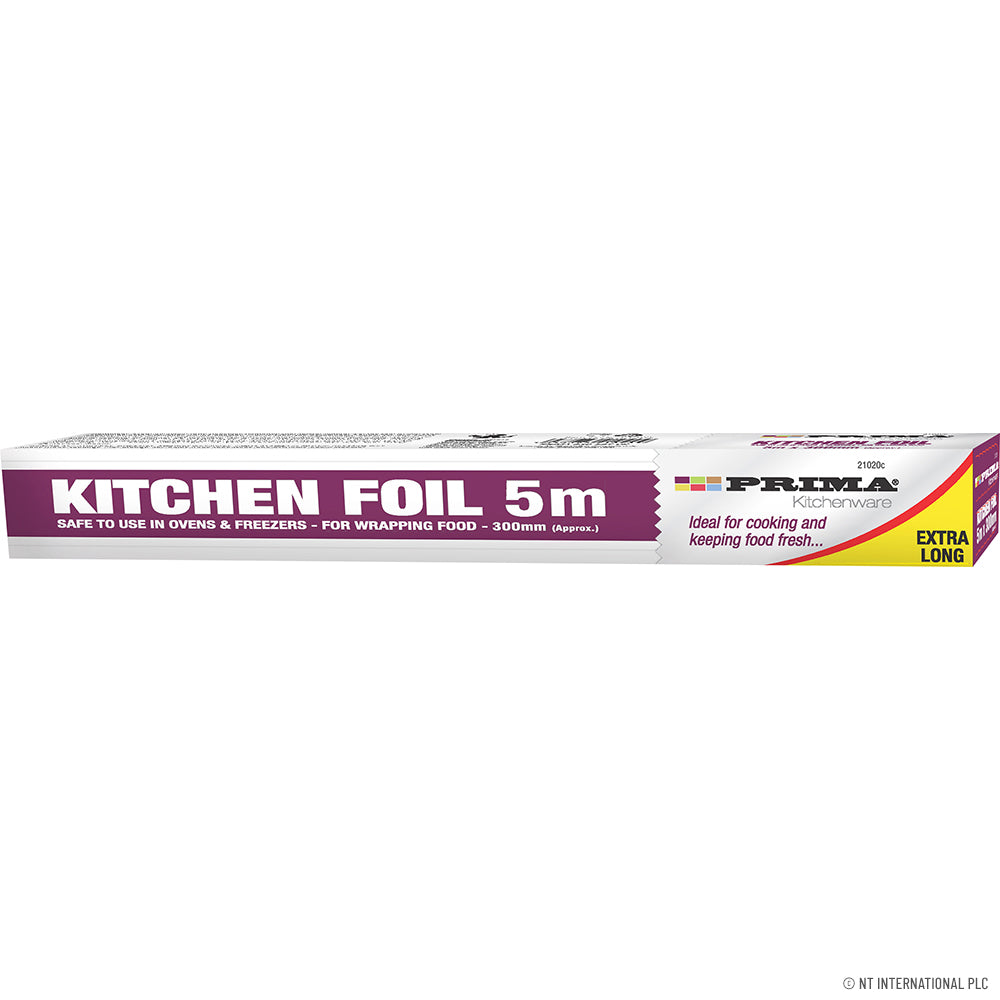 Papier Aluminium de Qualité Supérieure 5m x 300mm Garde les Aliments Frais et Savoureux