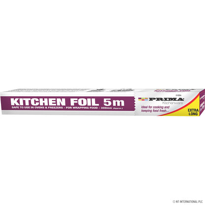 Papier Aluminium de Qualité Supérieure 5m x 300mm Garde les Aliments Frais et Savoureux